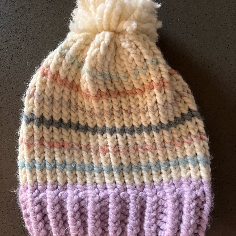 Multicolor pastel Knit Beanie